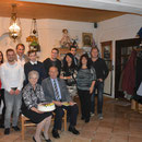 der Jubilar mit Kreise der Familie