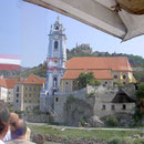 Schöne Aussicht von der Schifffahrt