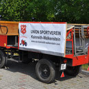 Unser neu erworbener "Fanwagen" - er wird die nächsten Wochen noch weiter bestückt werden (Feuerlöscher, Reservespritbehälter, Abschleppstange usw..)