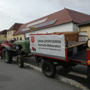 Unser Fanwagen - wie immer gut besetzt .....