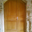 Porte pleine 2 vanteaux Demi cintre