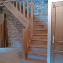 Escalier Chêne avec contremarche