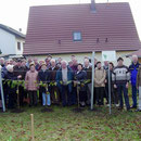 Gruppenfoto beim Weinstock 2004 - 20 Jahre Partnerschaft
