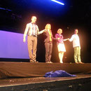 Schlussapplaus für Christian Dieterle, Katja Hensel, Silke Buchholz, Michael Stobbe (v.l.n.r.)
