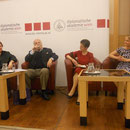 Publikumsdiskussion mit Barbara Denscher, Sven Hakon Rossel, Margareta Stubenrauch und Christine Proksch (v.l.n.r.)