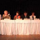 Podiumsdiskussion mit Maimu Berg, Mati Sirkel, Margareta Stubenrauch, Botschafter Mart Laanemäe, Heli Matissen und Josef Aussermair