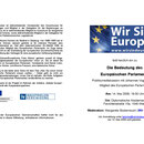 Einladung zur Veranstaltung "Die Bedeutung des Europäischen Parlaments"