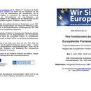 Einladung zur Veranstaltung "Wie funktioniert das Europäische Parlament?"