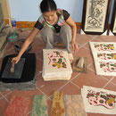 Papier stempelen Vietnam