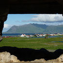 Blick aus der Ruine Richtung Eggum ... (ca. 18:15 Uhr)