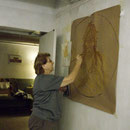 dessin sur kraft