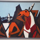 Ernst Wilhelm Nay, Pferd dund Reiter, Germanisches Nationalmuseum Nürnberg 