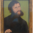 Lucas Cranach d.Ä.: Bildnis Luther als Junker Jörg, 1521,  Museum für Bildende Kunst, Leipzig
