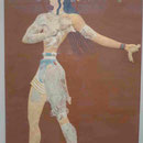 Relief des Lilienprinzen aus Knossos im Archäologischen Museum von Heraklion, Kreta, Griechenland