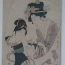 Farbholzschnitt von Utamaro, National Galery Kapstadt, Südafrika