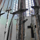 Günter Uecker, Nagelkreuze, Marienkirche, Lübeck