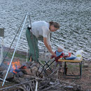 Lagerfeuer am See