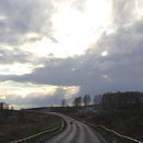 Abendstimmung auf dem Highway