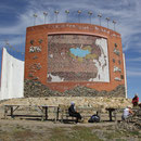 Mosaik von Mongolei bei Kharakorum