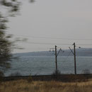 Bahnlinie (Transsib) und Baikal