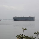 Schiff auf dem Weg in den Hafen, Sebutal