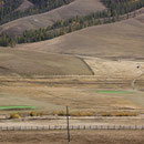 Golfplatz mit Kunstrasen Green
