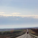 Highway entlang der Wolga