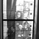 Vitrail montage photo rélisé en grisaille sérigrafiée