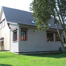 Anbau aus Naturbaustoffen Holz, Lehm und Stroh als Niedrig-Energie-Haus