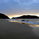 Abendstimmung mit dem Kap von Islamar und der Isla Salango.