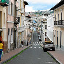 Die Altstadt von Quito.