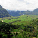 Landschaft auf der Fahrt nach Coban.