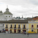Die Altstadt von Quito.