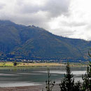 Die Laguna de Yahuacocha, an der die Finca liegt.