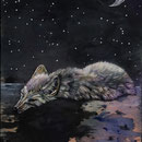 "i one was lost but now am found", Laur, Öl & Acryl auf Holz, 2021