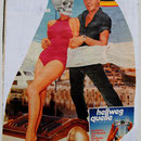 "Elvis on Hellweg", Din A4, Collage auf Zeitung, 2008