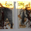 "DOMESTOS", Balsamico, roter Tee, Acryl, Öl auf Posterdruck 2007
