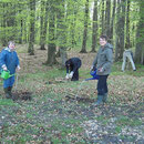 Arbeitseinsatz am "Fledermauswald" - Gute Laune inklusive!