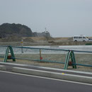 ８０９　豊間の復旧状況（後方は塩野崎灯台）
