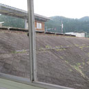 １５５７　２階から見た岩泉小本駅