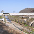 ０６６０「米田川河口付近の農道橋の崩落」