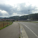 ４１１　小本川河口部（後方に旧・小本中学校）