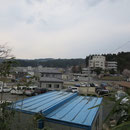 ２２８８　山田病院から山田町役場を臨む