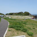 １３９１　薄磯から北方向（左手前は修徳院、後方は丸又蒲鉾製造）