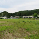 １５９４　旧・大沢小学校と高台の住宅