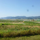 ４００　キャピタルホテル１０００から見た沿岸部、右は高田高校グランド