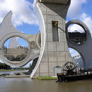 Roue de Falkirk en mouvement