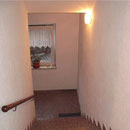 Treppenhaus saniert, Putzabbruch, Sanierputz, Malerarbeiten
