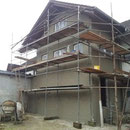 Fassade Anbau Außenputz KZP nachher
