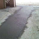 Reparatur Bodenplatte Beton n. Leitungseinbau nachher